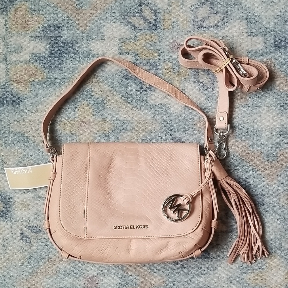 MICHAEL MICHAEL KORS Vintage Y2K BOWEN Convertible Shoulder Bag Blush NWT